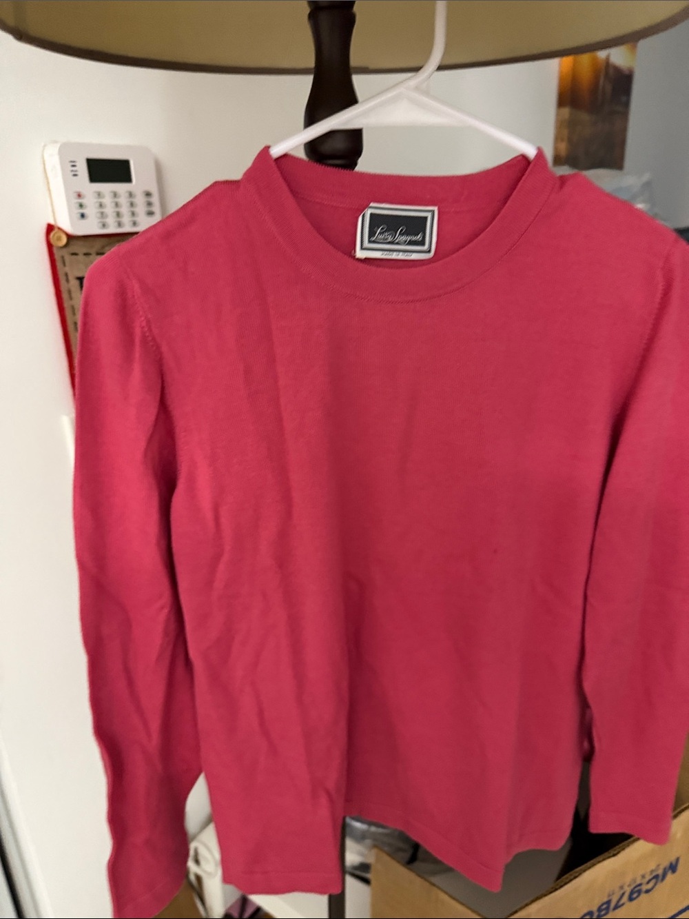 Luisa Spagnoli Raspberry Pink Crewneck Sweater